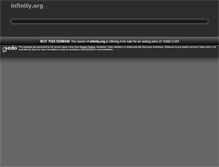 Tablet Screenshot of infinity.org